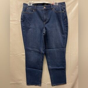 Talbots Flawless 5 Pocket Slim Ankle Denim Jeans 14WP NWT